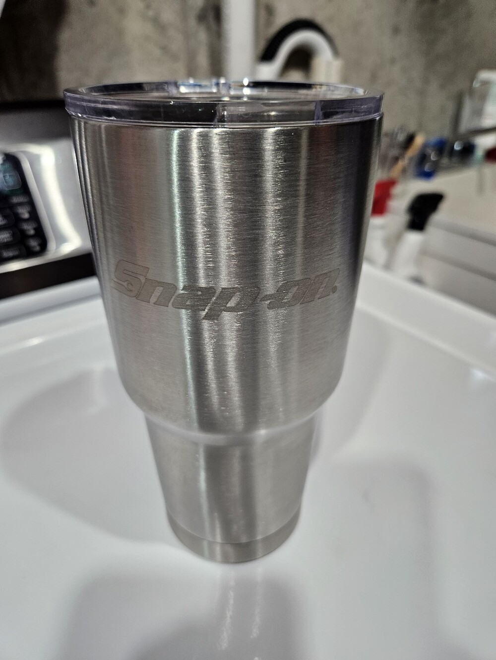 Snap-on Stainless Steel Insulated Tumbler - Silver